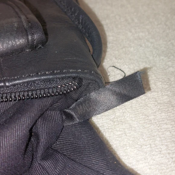 Fossil Black Peebled Genuine Leather Crossbody Bag - Picture 11 of 15